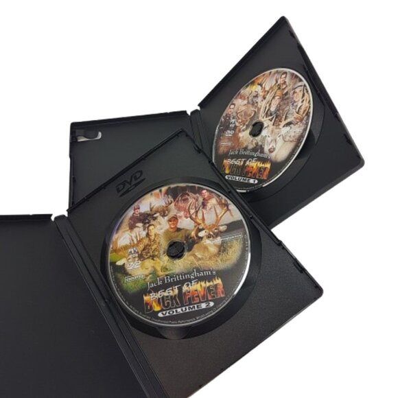 Lot of 2 Hunting DVDs Jack Brittingham's Best of Buck Fever Volume 1 & 2 - Picture 2 of 4